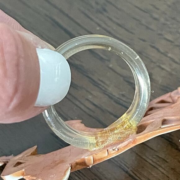 Vintage Celluloid Horse Drawn Carriage Ring? Oversized Plastic 1930s 1940s READ - Picture 8 of 8